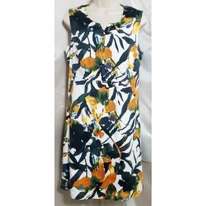 Linea Domani Sleeveless Bold Floral Pencil Dress